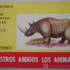 Coleccionismo Recortables: NUESTROS AMIGOS LOS ANIMALES: RINOCERONTE.. Lote 26438770